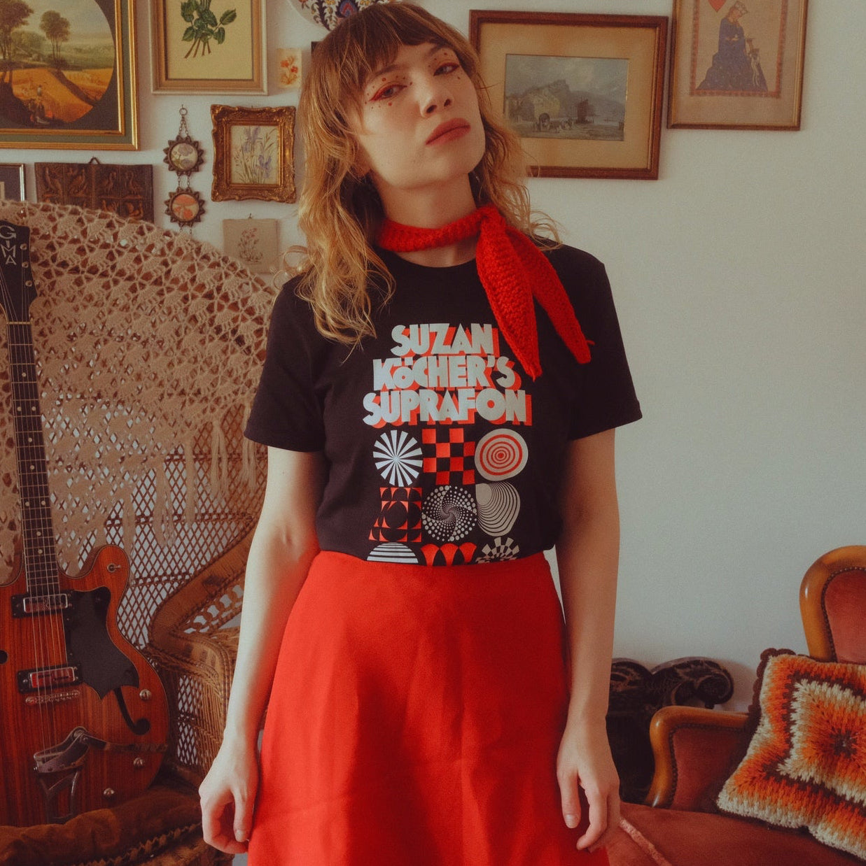 Black White Red Suprafon Shirt