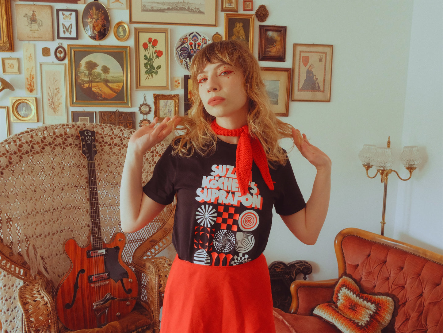 Black White Red Suprafon Shirt