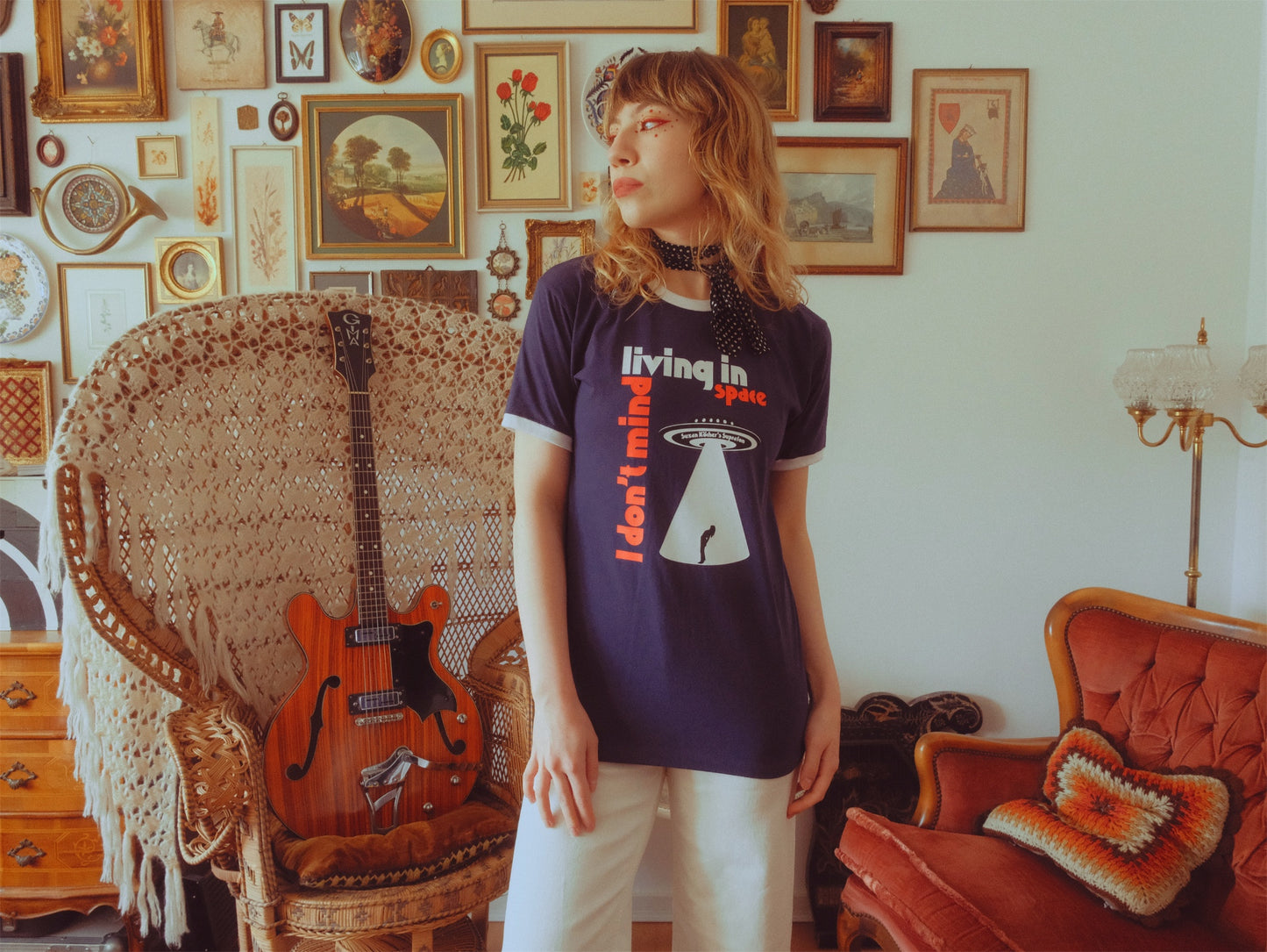 I Don't Mind Living In Space Ringer T-Shirt
