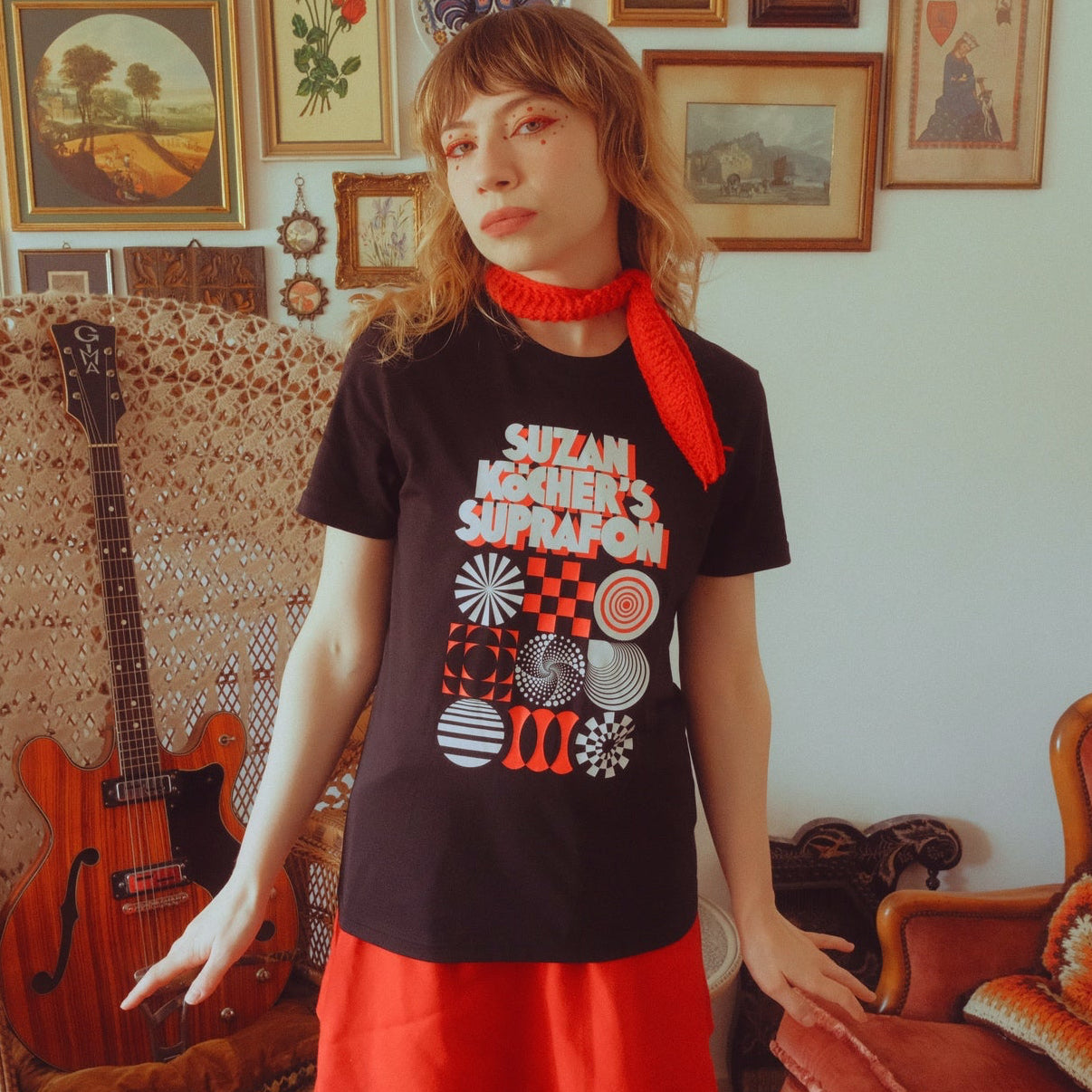 Black White Red Suprafon Shirt