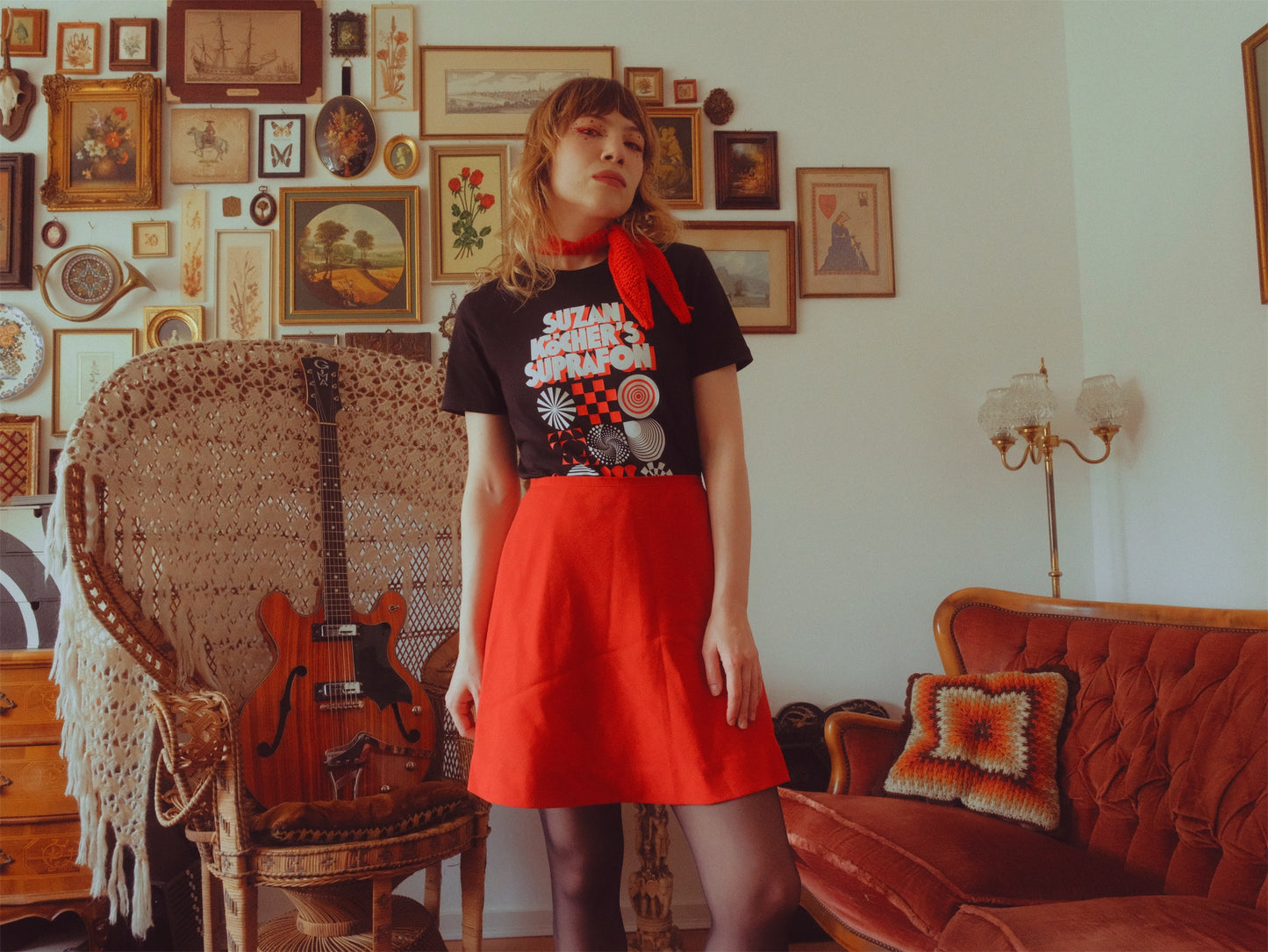 Black White Red Suprafon Shirt